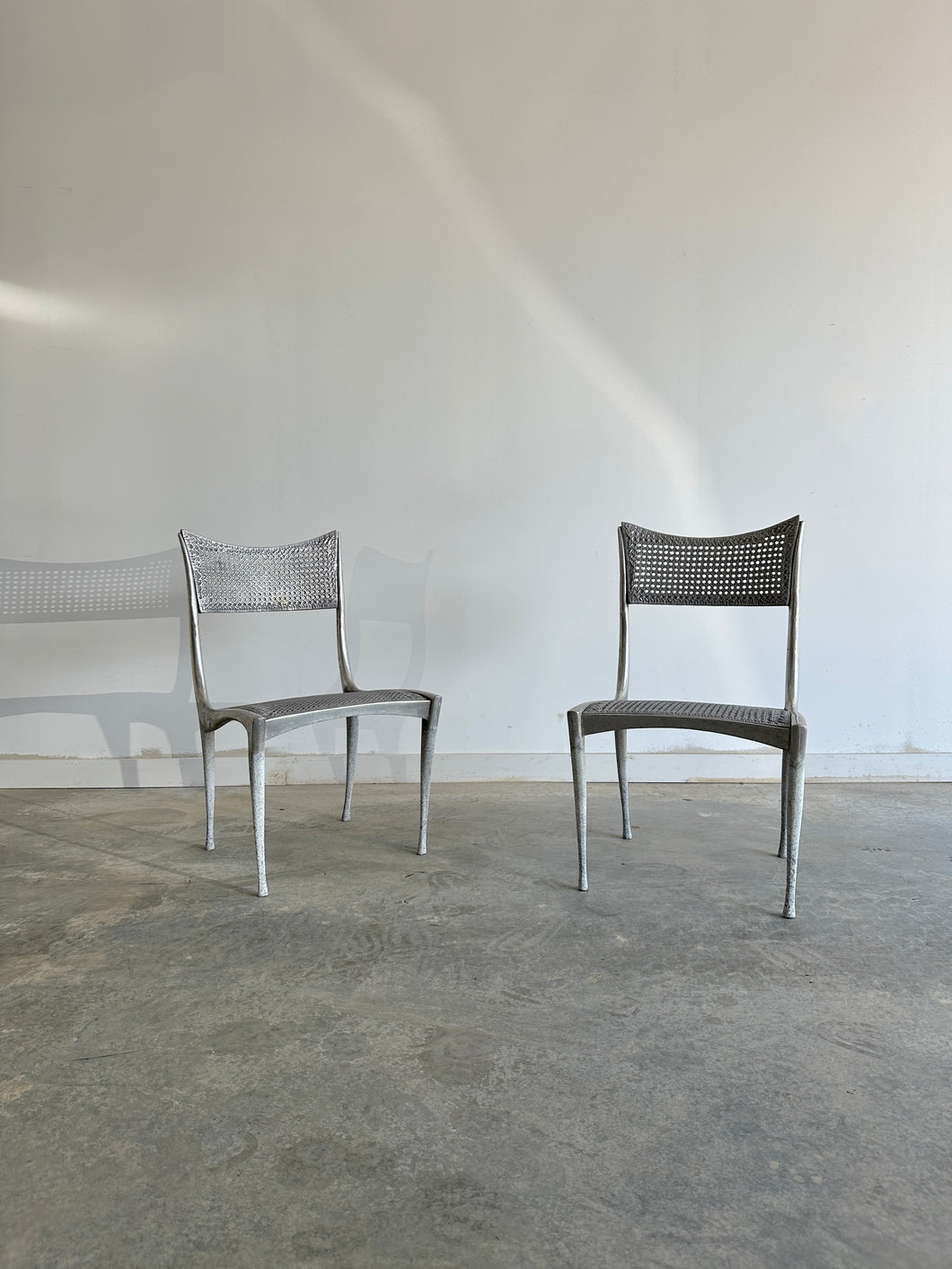 Gazelle 10B chairs in all cast aluminium by Dan Johnson