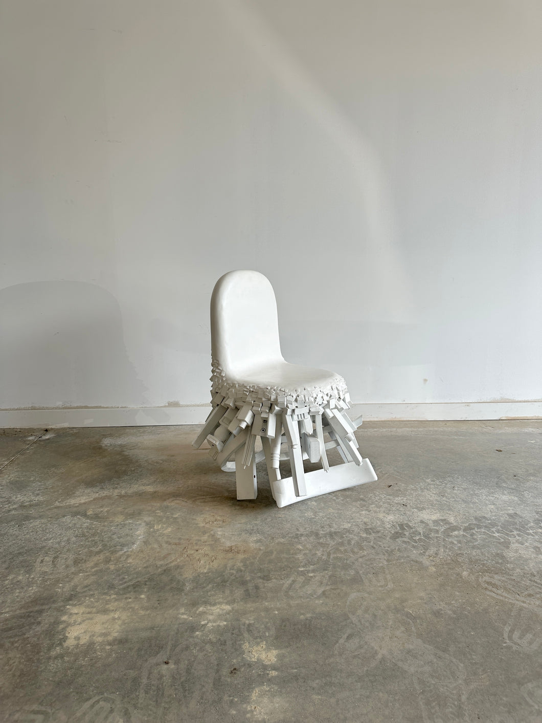 Conceptual 'Fused' chair by sculptural furniture artist Joyce Lin