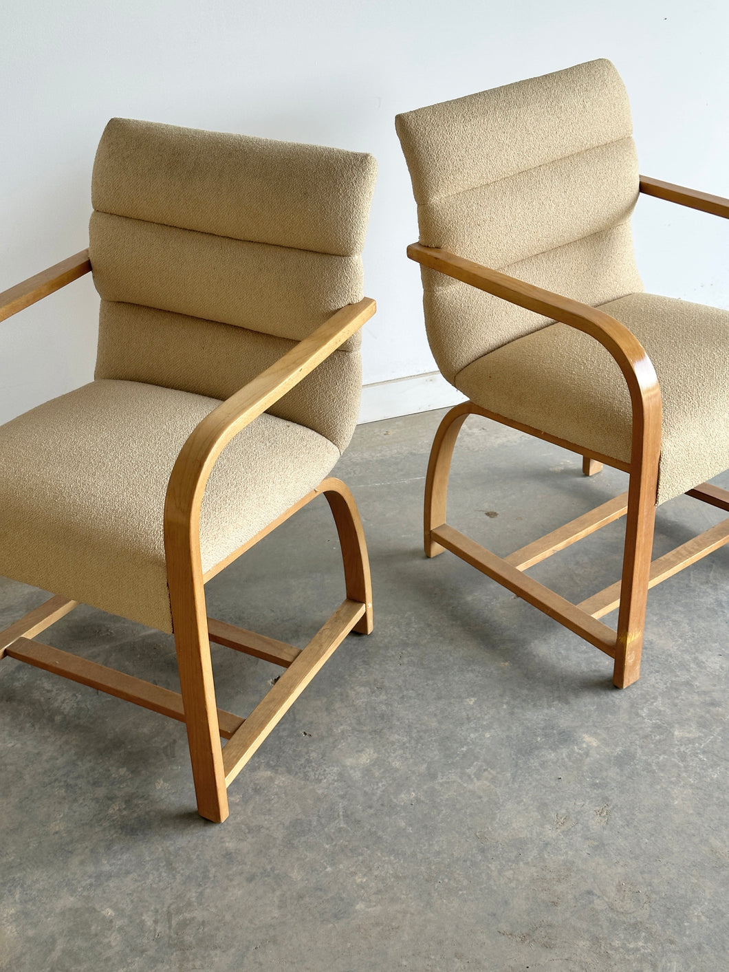 Art deco dining chairs by Gilbert Rohde