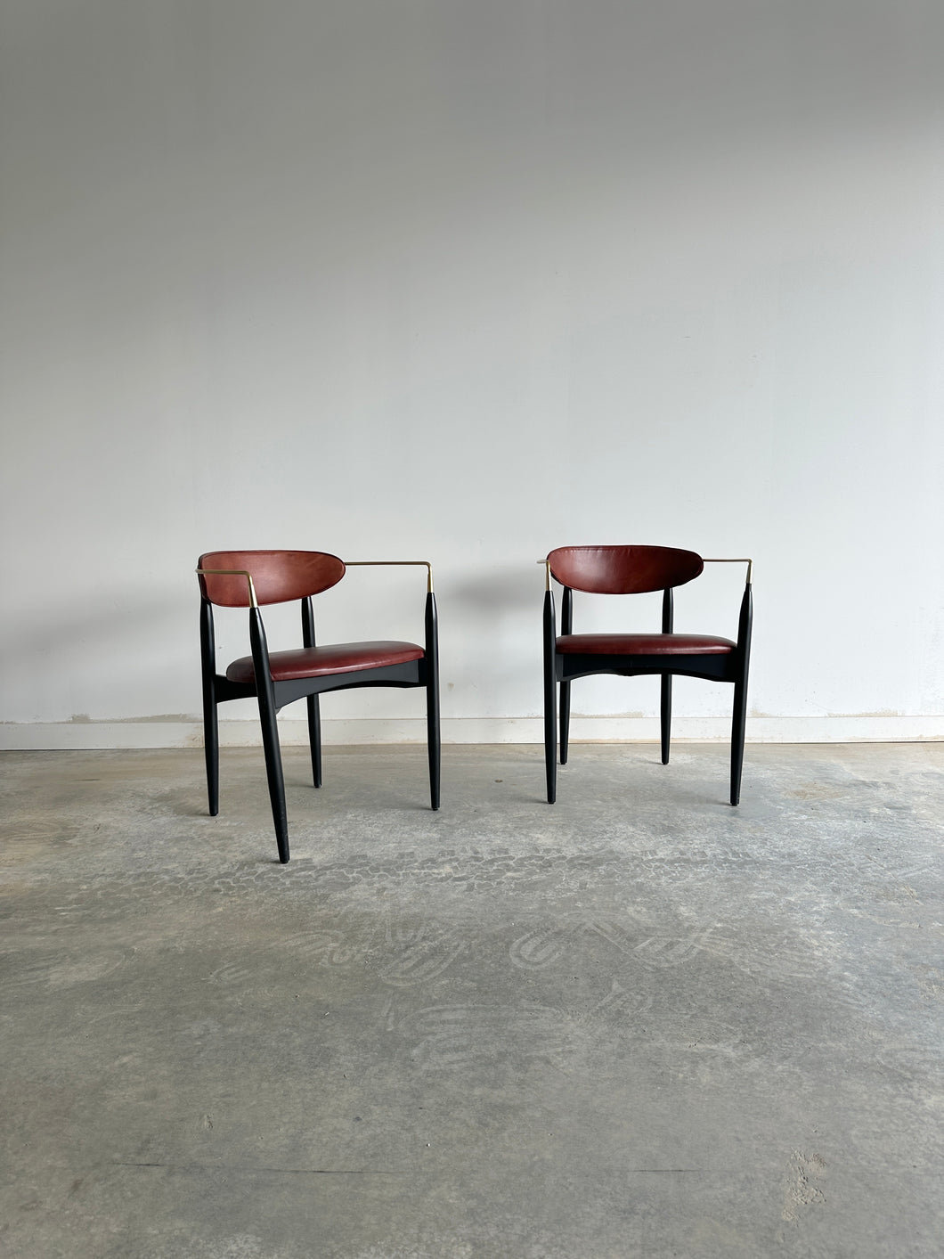 Pair of Viscount chairs by Dan Johnson